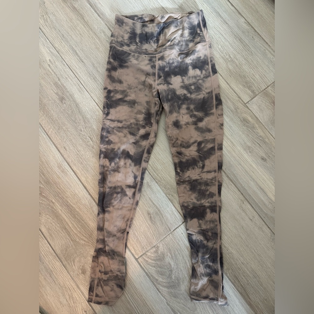 Mono B Tie-Dye Leggings - Black and Brown